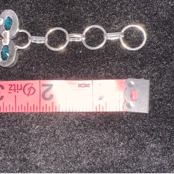 Sparkly 3-tiered Blue Topaz Cluster Statement Cuff Bracelet - Picture 11 of 11